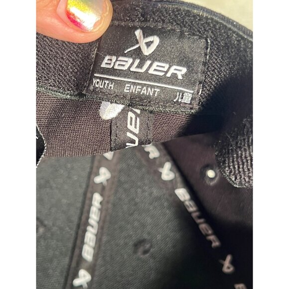 Bauer Core Fitted Cap - Youth  Stretch to Fit Embroidery Hockey - Picture 8 of 10